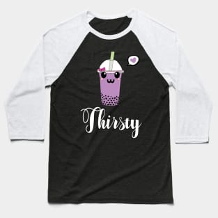 Thirsty Kawaii Bubble Tea Love Baseball T-Shirt